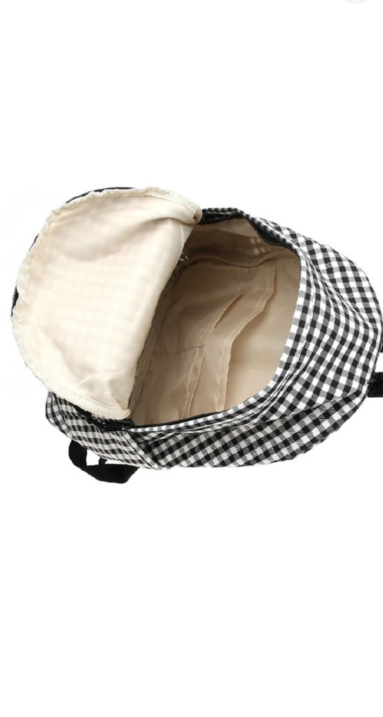Bow Checkered Backpack