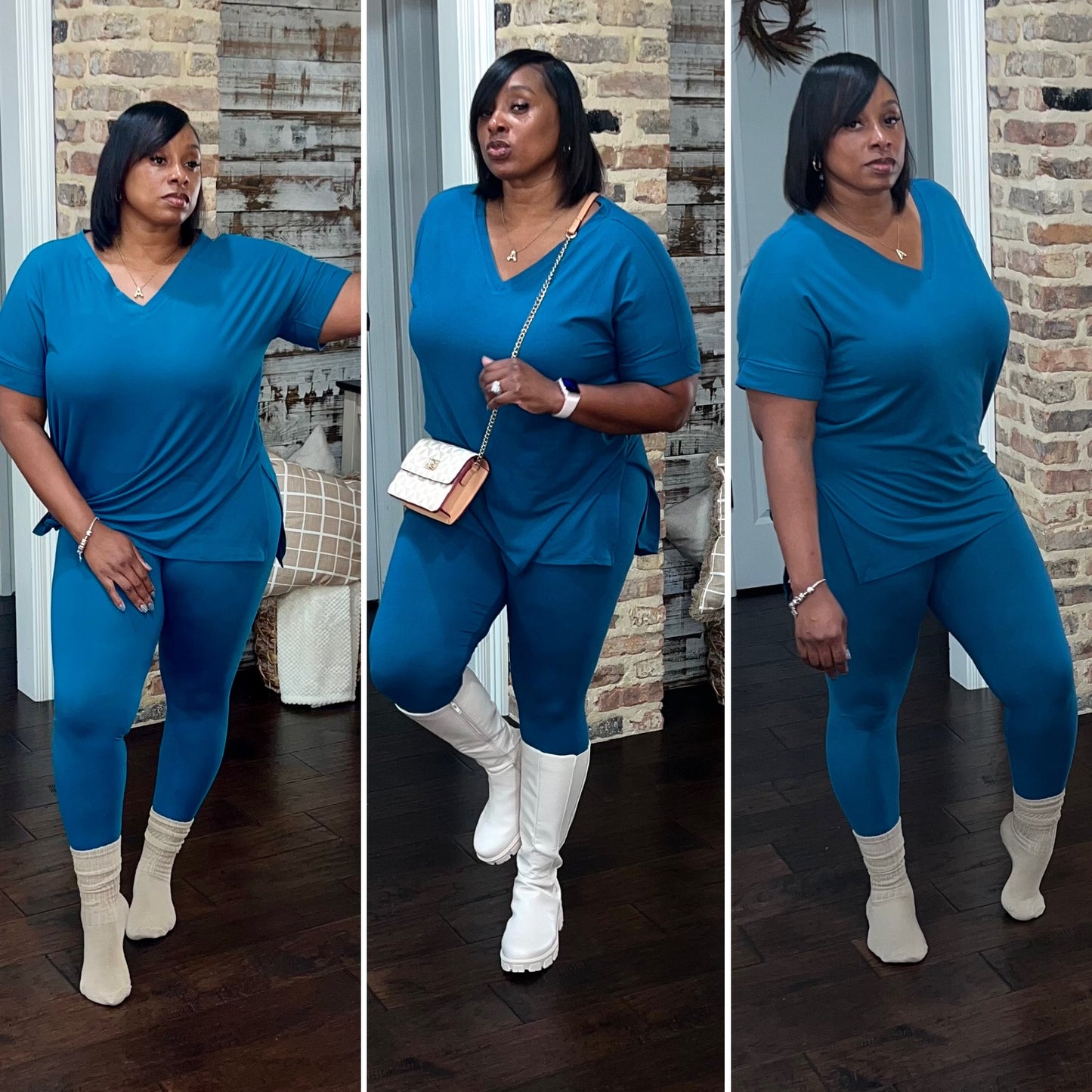 Basic Set (birthday 🎊) teal and tan rose