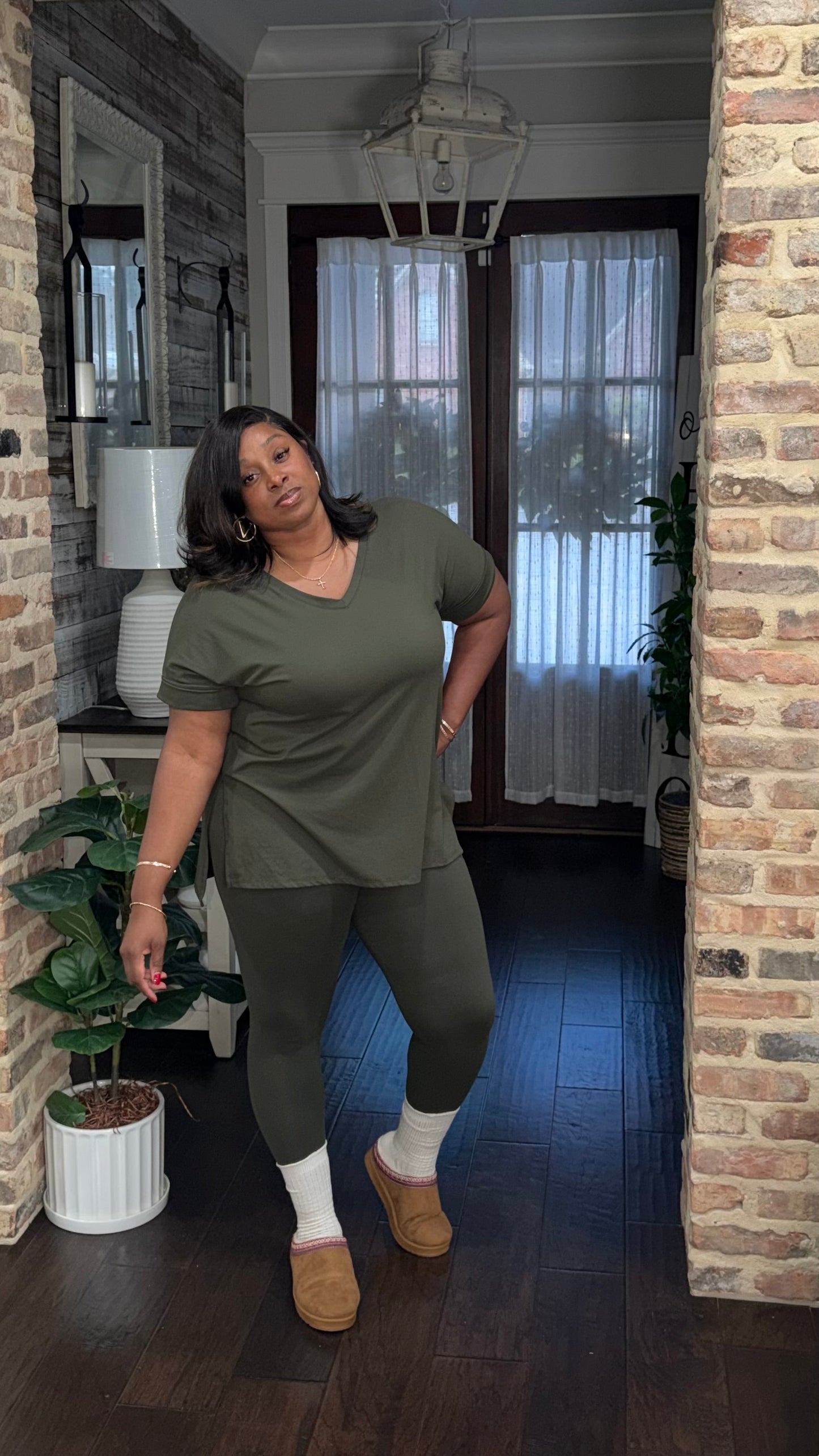 Basic Fall Set (S-XL) Olive Green