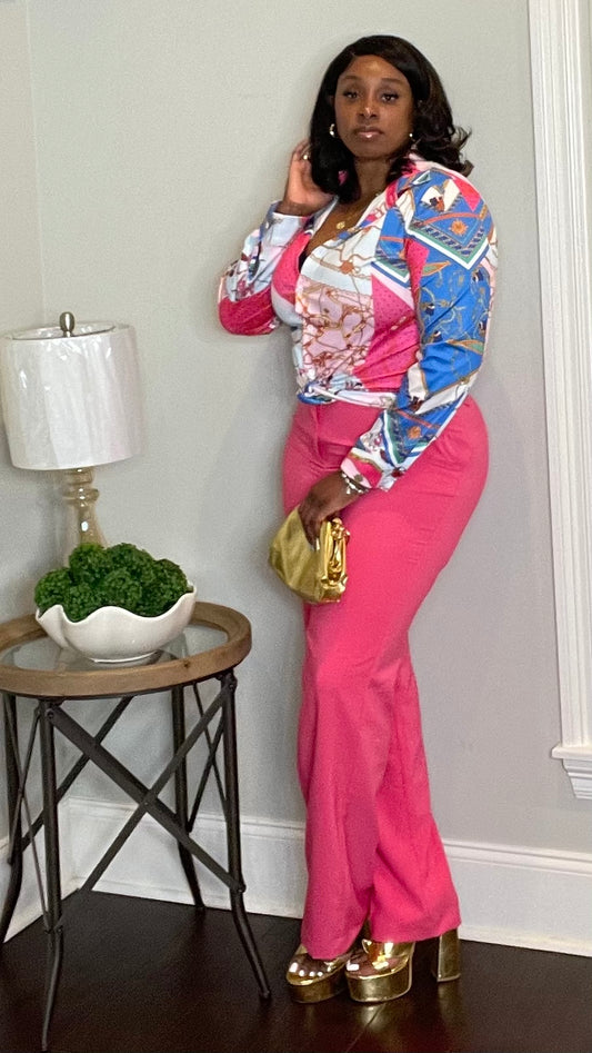 Business n Pleasure Pants (2 colors) orange/pink